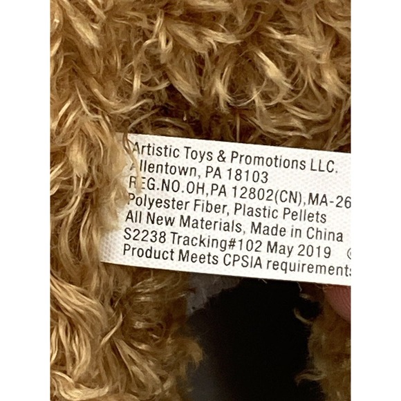 7” Brown Teddy Bear Plush Holding Red I Love You Heart Artistic Toys Promotions - Picture 5 of 8